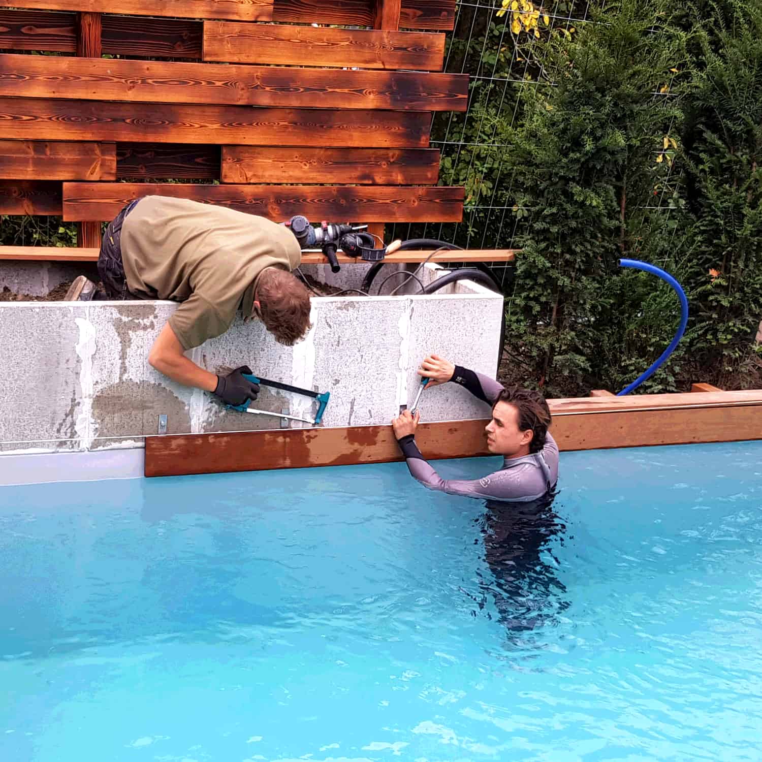Luxus-Gartenbau mit Pool